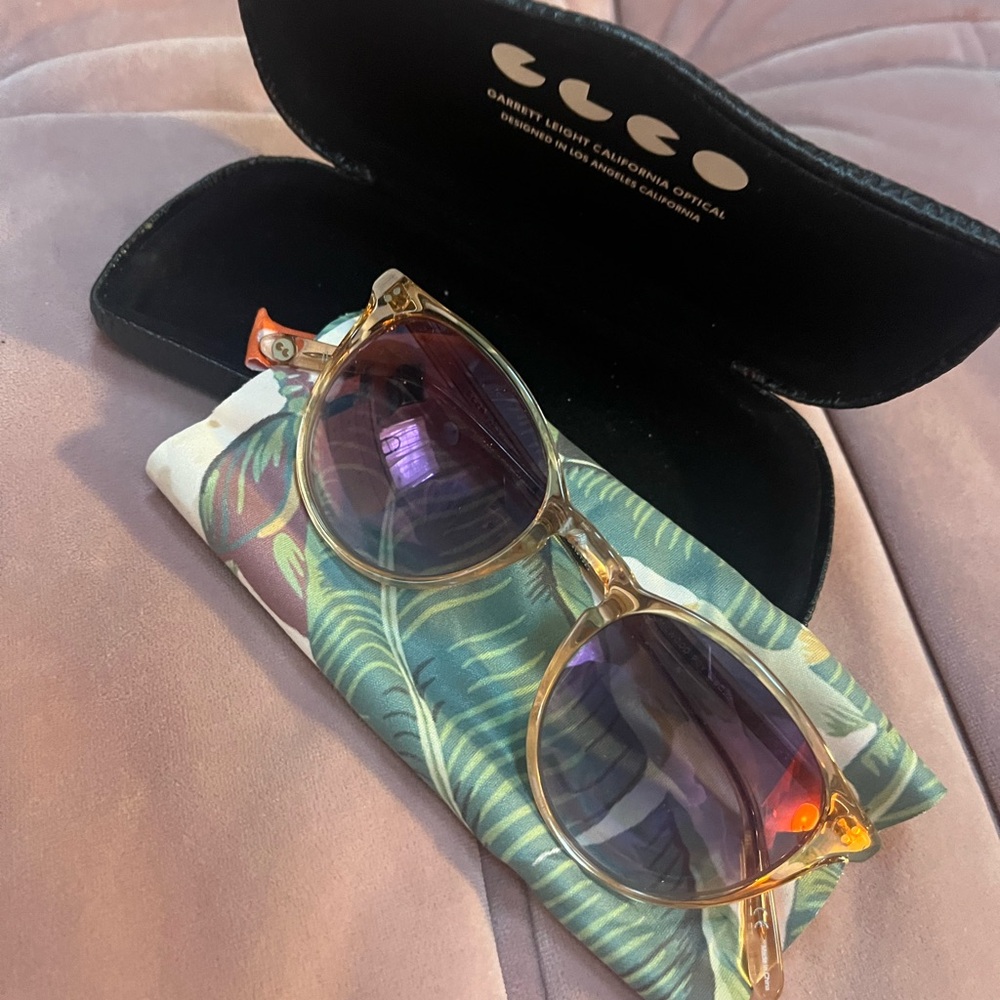 Peach and purple sunglasses